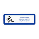 Search for volleyball return address labels Black