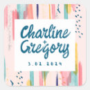 Search for weddin stickers Watercolor