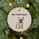 Search for frenchie christmas tree decorations Pets