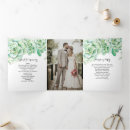 Search for tri fold wedding programs Rustic