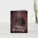 Search for musicians birthday cards Acoustic guitar