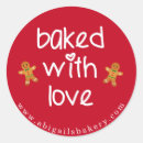 Search for baking sayings stickers Baked with love