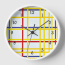 Search for mondrian clocks Colorful
