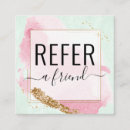 Search for pink and gold referral cards Professional