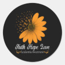 Search for blood cancer ribbon stickers Orange