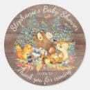 Search for woodland animal stickers Baby shower