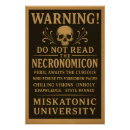 Search for necronomicon posters Miskatonic university