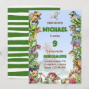 Search for watercolor dinosaur invitations Trex
