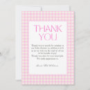 Search for gingham thank you cards Vintage