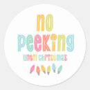 Search for no peeking stickers White