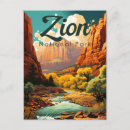 Search for zion national park postcards Retro vintage travel