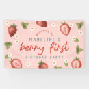 Search for berry first birthday banners Summer