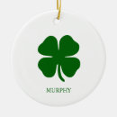 Search for 4 leaf clover christmas tree decorations Green