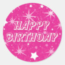 Search for girly happy birthday stickers Modern
