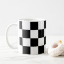 Search for black and white flag mugs Chequered