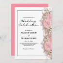 Search for diamonds and pearls wedding invitations Satin