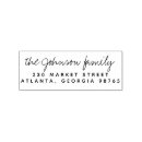 Search for cursive rubber stamps Return address