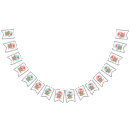 Search for new year bunting flags Santa claus