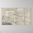 Search for old caribbean map posters Vintage