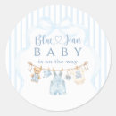 Search for blue jeans stickers Blue jean baby shower