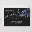 Search for raven halloween invitations Black and white