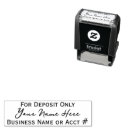 Search for check rubber stamps For deposit only