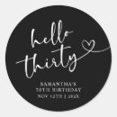 Search for red and white stickers Typography