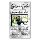 Search for business save the dates Black and white