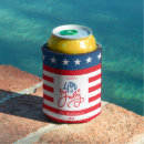 Search for red white blue can coolers Summer party
