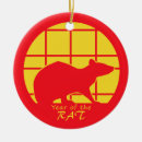 Search for chinese zodiac christmas tree decorations Red