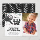 Search for sloth image invitations Wild one