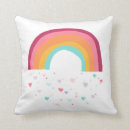 Search for rainbow heart cushions Girl