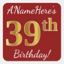 Search for thirty nine stickers 39th birthday
