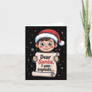 Search for dear santa i can explain cards Reindeer