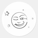 Search for moon face stickers Night