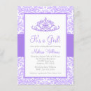 Search for purple princess baby shower invitations Cute
