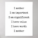 Search for you matter posters Affirmations
