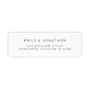 Search for text return address labels Modern