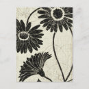 Search for black floral pattern postcards Contemporary
