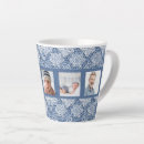 Search for blue lace mugs Blue and white