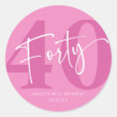 Search for womens 40th birthday stickers For her