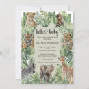 Search for rainforest baby shower invitations Safari