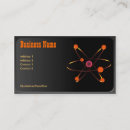 Search for chemistry business cards Atoms