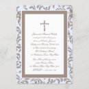 Search for blue and brown christening invitations Cross