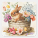 Search for brown easter bunny stickers Rabbit
