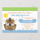 Search for noahs ark baby boy shower invitations For her