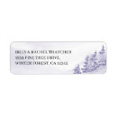 Search for purple tree return address labels Winter