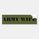 Search for army wife bumper stickers Military