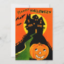 Search for vintage happy halloween cards Haunted house