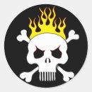 Search for flaming skull stickers Racing